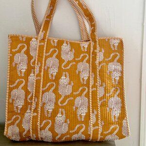 BRAND NEW Indian Handmade Quilted Shopping Tote Bag Women’s Beach Wear Bag